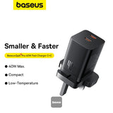 Baseus GaN5 Pro Fast Charger Dual Output USB-C 40W Cluster Black