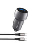 TELUX POWERGO PD38-C 2 Port Fast Car Charger with USB-C Cable
