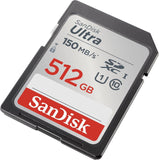 SanDisk Ultra SDXC UHS-1 Card 512GB 150MB/S Full HD