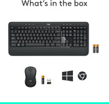 LOGITECH ADVANCED WIRELESS KEYBOARD AND MOUSE (MK540)