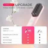 TYMO PORTABLE HAIR STRAIGHTENING BRUSH PORTA PRO PINK (HC122P)