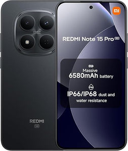 REDMI Note 15 Pro 5G ブラック8RAM256ROM REDMI NOTE 15 PRO 5G 12GB RAM 256GB ROM BLACK (25080RABDG)