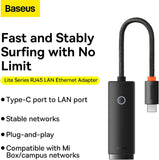 Basus Rj45 to USB-C Adapter 1000 Mpds - IBSouq