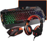 MEETION 4 IN 1 PC GAMING KITS KEYBOARD MOUSE HEADPHONE MOUSE PAD (C500)