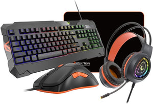 MEETION 4 IN 1 PC GAMING KITS KEYBOARD MOUSE HEADPHONE MOUSE PAD (C505)