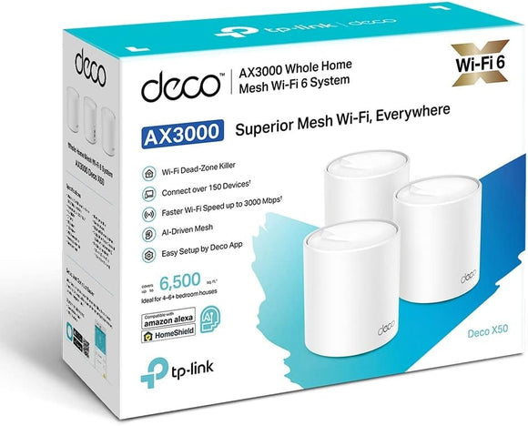 TP-Link Deco AX3000 WiFi 6 Mesh System (Deco X50) - IBSouq