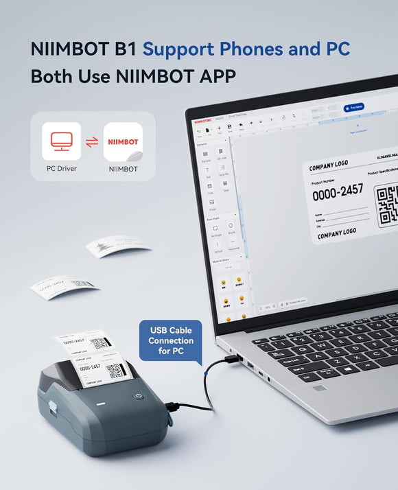 NIIMBOT SMART LABEL PRINTER B1 SPACE BLUE