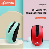 JERTECH JR1 OEM 2.4g Slim Customized Colored Logo Printing Portable Optical USB Wireless Office Colorful Mouse for Computer