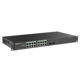 Ruijie RG-ES118GS-P-L 16-Port 10/100/1000Mbps PoE+ with 2-Port SFP Unmanaged Metal Switch 247W