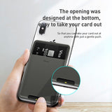 Baseus Black Stick Silicone Card Bag Case Light Gray
