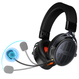 BTH013 Gaming Headset Wireless 2.4G Bluetooth 5.3, 50mm Stereo Sound, 1200mAh 40H Battery, 15ms Low Latency, Detachable Microphone, PS5 PS4 PC Switch