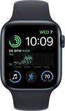 Apple Watch SE 2nd Gen 44MM S/M Midnight Aluminum Case Midnight Sport Band (A2723) - IBSouq