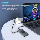 TYPE-C TO HDTV MULTI HUB WITH WIRELESS MOBILE CHARGER 13 IN1 - IBSouq