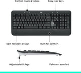 LOGITECH ADVANCED WIRELESS KEYBOARD AND MOUSE (MK540)