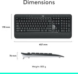 LOGITECH ADVANCED WIRELESS KEYBOARD AND MOUSE (MK540)