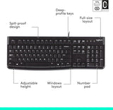 LOGITECH WIRED KEYBOARD (K120)