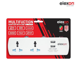 ELEXON ADAPTOR 2USB (EL 7317U) - IBSouq