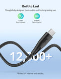 Ravpower 60w Nylon Braid Usb-C to Usb-C cable (RP-CB1031) - IBSouq