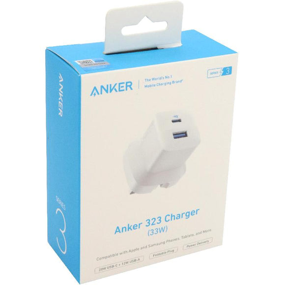 Anker 323 Charger 33W White (A2331K21) - IBSouq