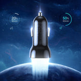 Choetech PD 40W Dual USB-C Car Charger (TC0008)