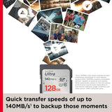 SanDisk Ultra SDXC UHS-1 Card 128GB140MB/s
