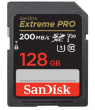 SanDisk Extreme PRO SDXC UHS-1 Card With Adapter 128GB 200MB/S - IBSouq