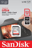 SanDisk Ultra SDXC UHS-1 Card 512GB 150MB/S Full HD