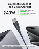 ANKER USB-C TO USB-C CABLE 3FT 240W BIO BRAIDED (A80F5H11) - IBSouq