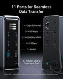 Anker Prime Charging Docking Station ( 14-in-1, Dual Display, 160W ) Gray – A83B62A1