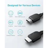 ANKER HDMI 2.1 CABLE 6FT 8K (A8742H11) - IBSouq