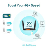 راوتر TP-Link 4G+ Cat6 AC1200 لاسلكي ثنائي النطاق Gigabit Archer-MR600