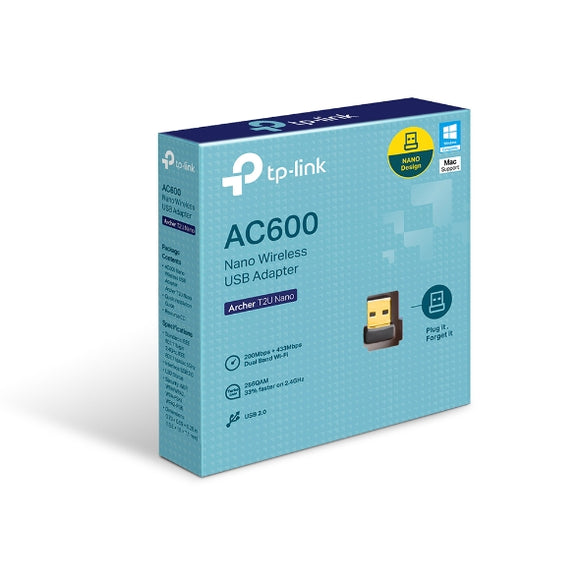 TP-LINK AC600 NANO WIRELESS USB ADAPTER (Archer T2U Nano)
