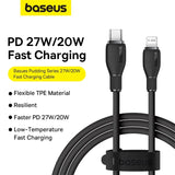 Baseus Fast Charging Cable USB-C To Lightning 20W 2M Black