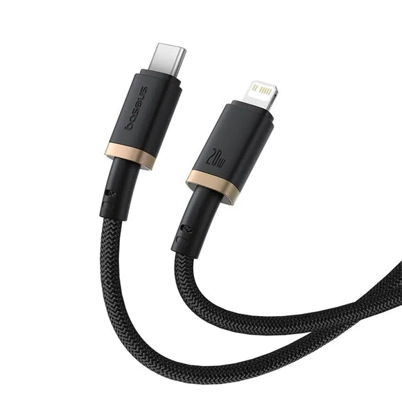 Baseus Dura Charging Cable USB-C to Lightning 20W 2M Gold-Black