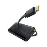 Baseus Bipow2 Digaital Power Bank 10K mah 20W  White Builtin  Type-C Cable Black