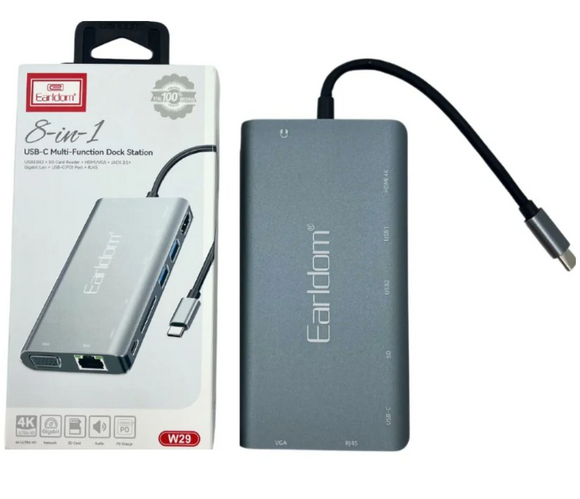 EARLDOM 8IN1 USB-C DOKING W29 - IBSouq