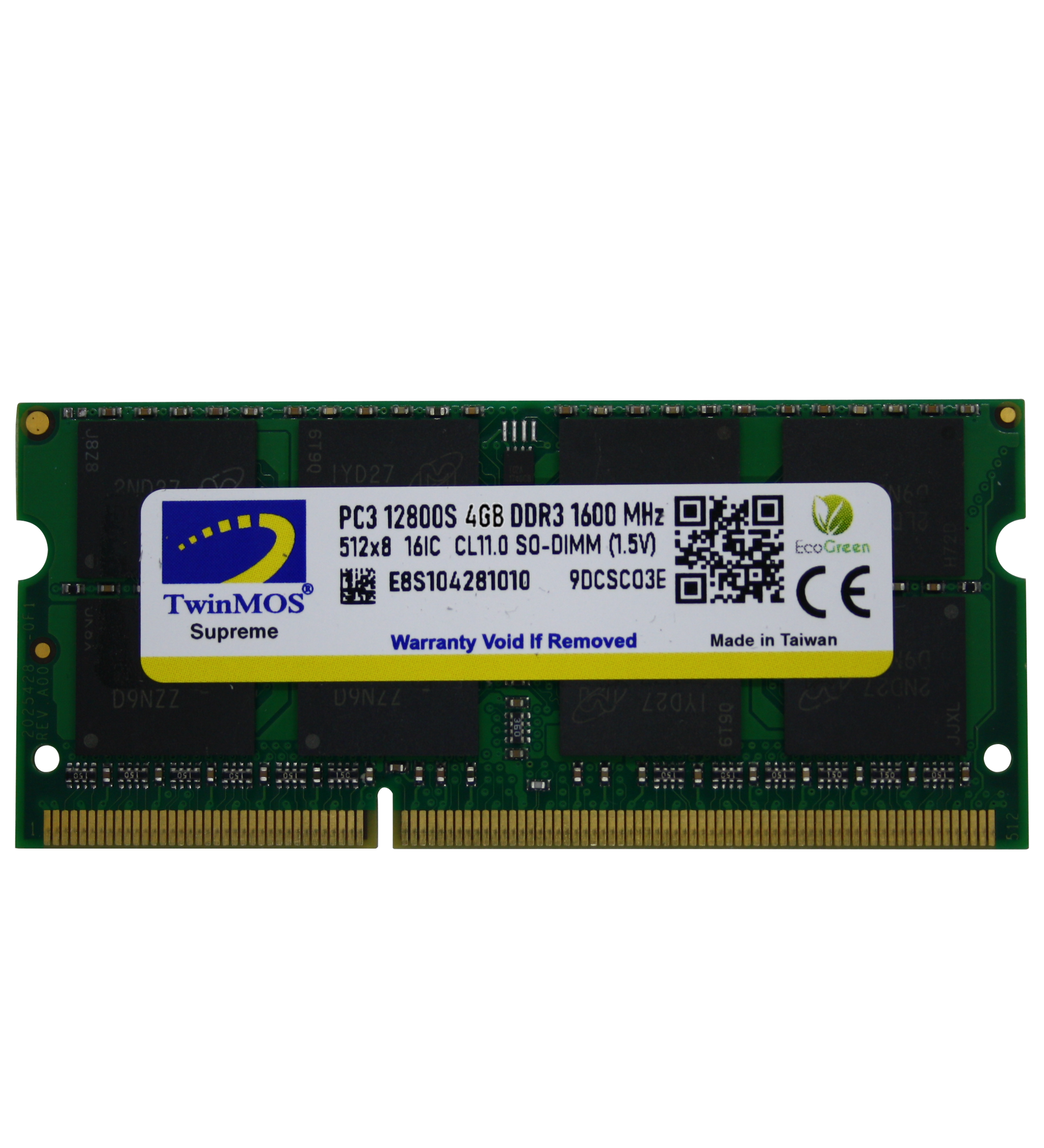 TwinMOS DDR3 Laptop 4GB RAM 12800 1600MHz
