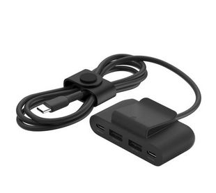 Belkin 4-Port USB Power Extender 2 USB-C & 2 USB-A 2M Black - IBSouq