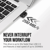 PNY Elite-X Fit USB 3.1 Flash Drive 128GB 200MB/s