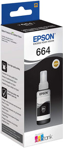Epson T664 Ink Bottle - Black - IBSouq