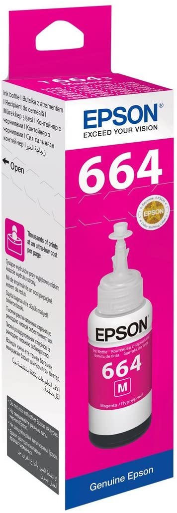 Epson T664 Magenta ink Bottle 70ml - IBSouq