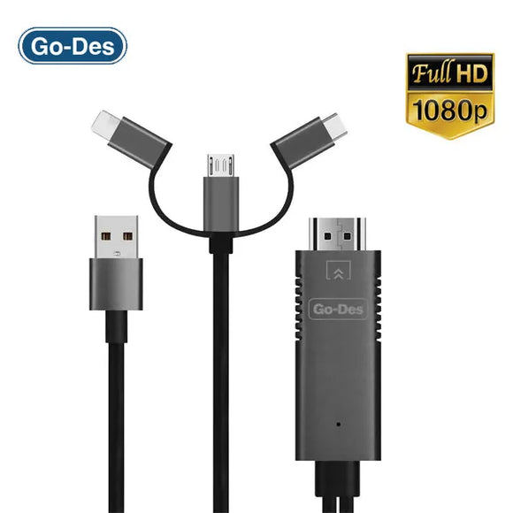 The GO-DES 3-in-1 HDTV Cable