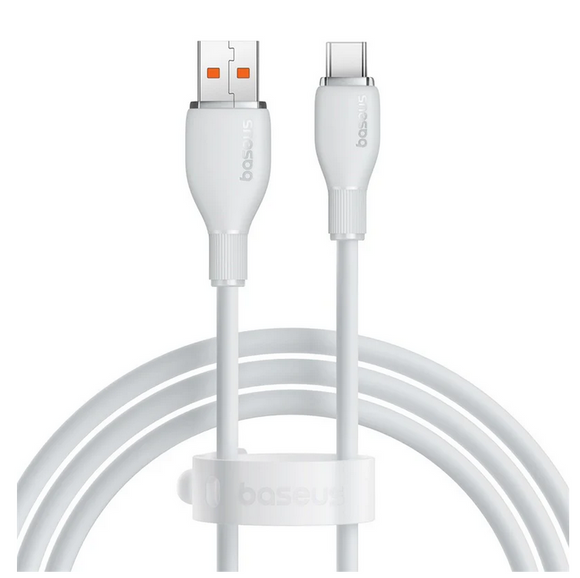 Baseus Charging Cable USB-A to Type C 100W 1.2M White - IBSouq