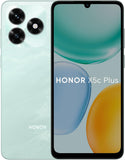 Honor X5c Plus NLA-LX2P Ocean Cyan smartphone front and back view with 50MP dual camera