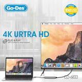 GO-DES USB-C MULTI-FUNCTIONAL HUB 7IN1 (GD-6833)