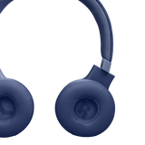 JBL Live 670NC Wireless On-Ear Headphones with True Adaptive Noise Cancelling Blue Color , JBL Signature Sound, Bluetooth 5.3, 65-Hour Battery & Speed Charge