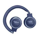 JBL Live 670NC Wireless On-Ear Headphones with True Adaptive Noise Cancelling Blue Color , JBL Signature Sound, Bluetooth 5.3, 65-Hour Battery & Speed Charge