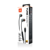 JBL TUNE310C USB-C WIRED HI-RES-IN-EAR HEADPHONES BLACK , BLUE, RED, WHITE