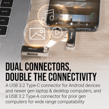 PNY DUO LINK USB 3.2 Type-C Dual Flash Drive 64GB