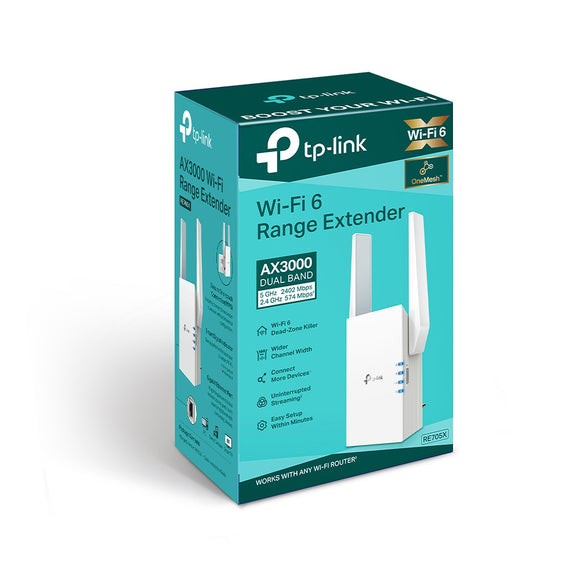 TP-LINK WiFi 6 RANGE EXTENDER AX3000 (RE705X)